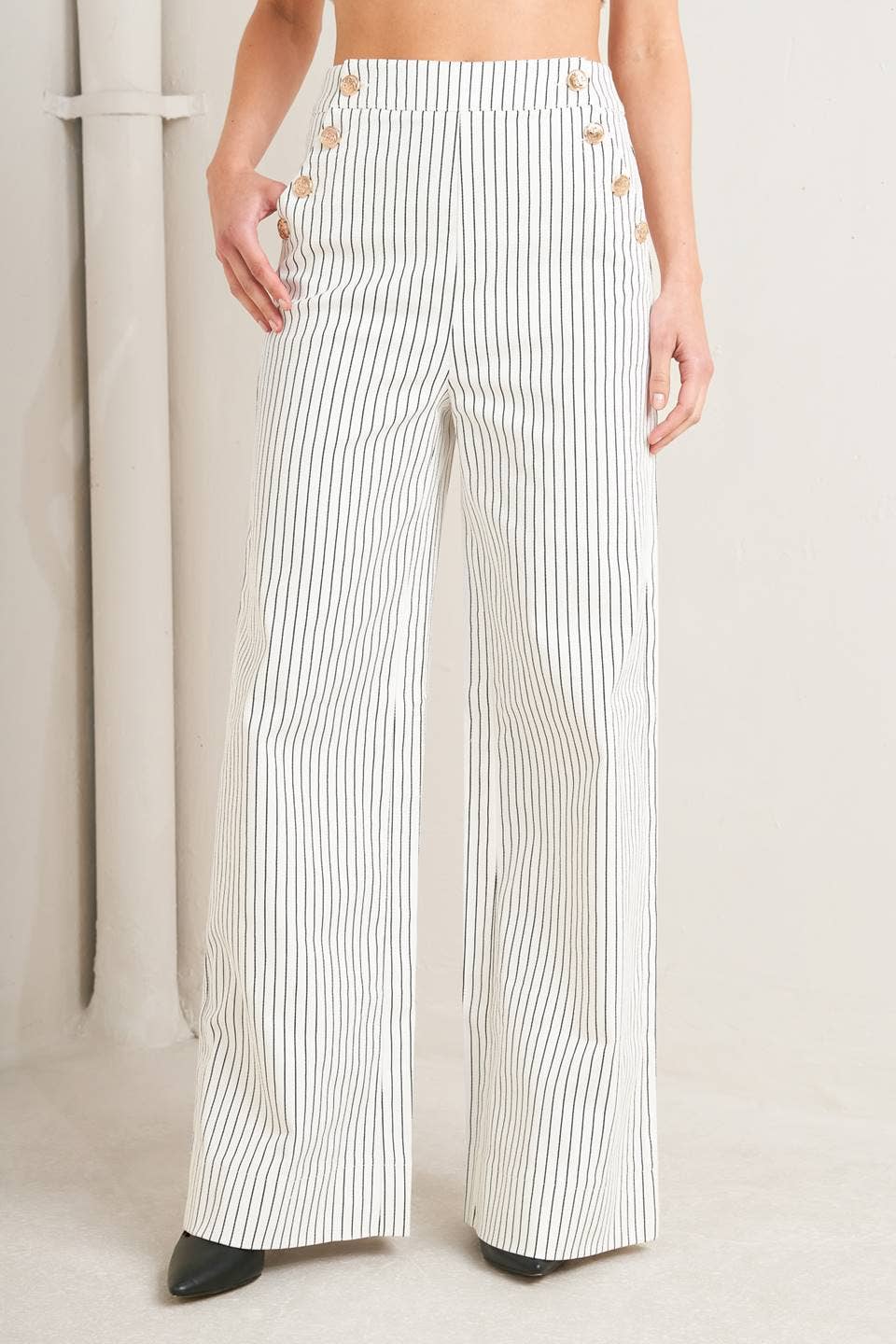A striped woven pant - FP1861TJ