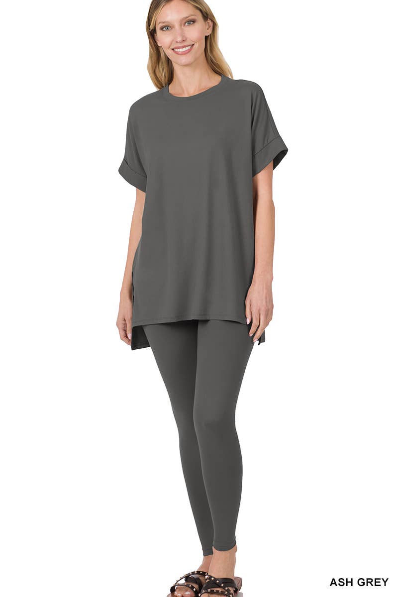 Microfiber Soft Loungewear 2pc Set - Zenana