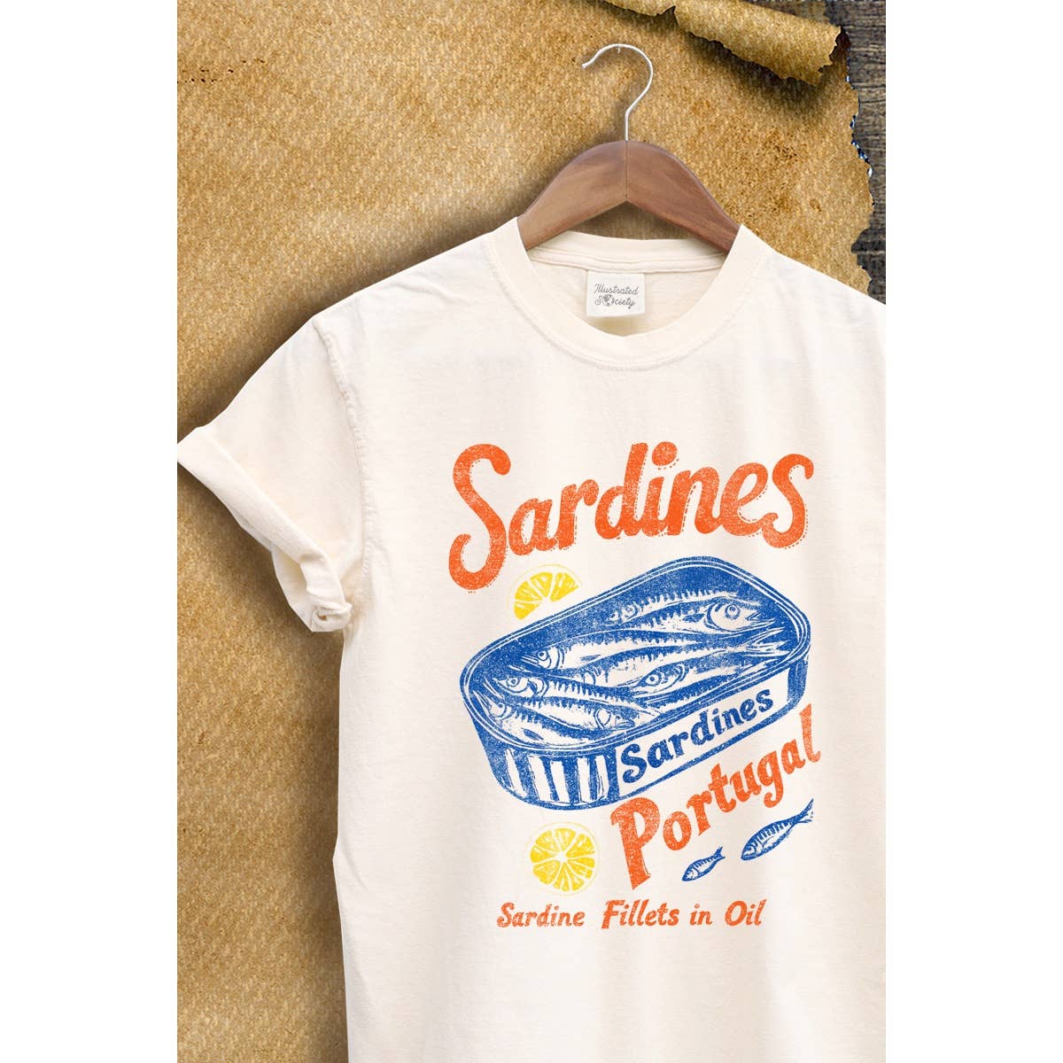 SARDINES PORTUGAL GRAPHIC VINTAGE  GRAPHIC TEE