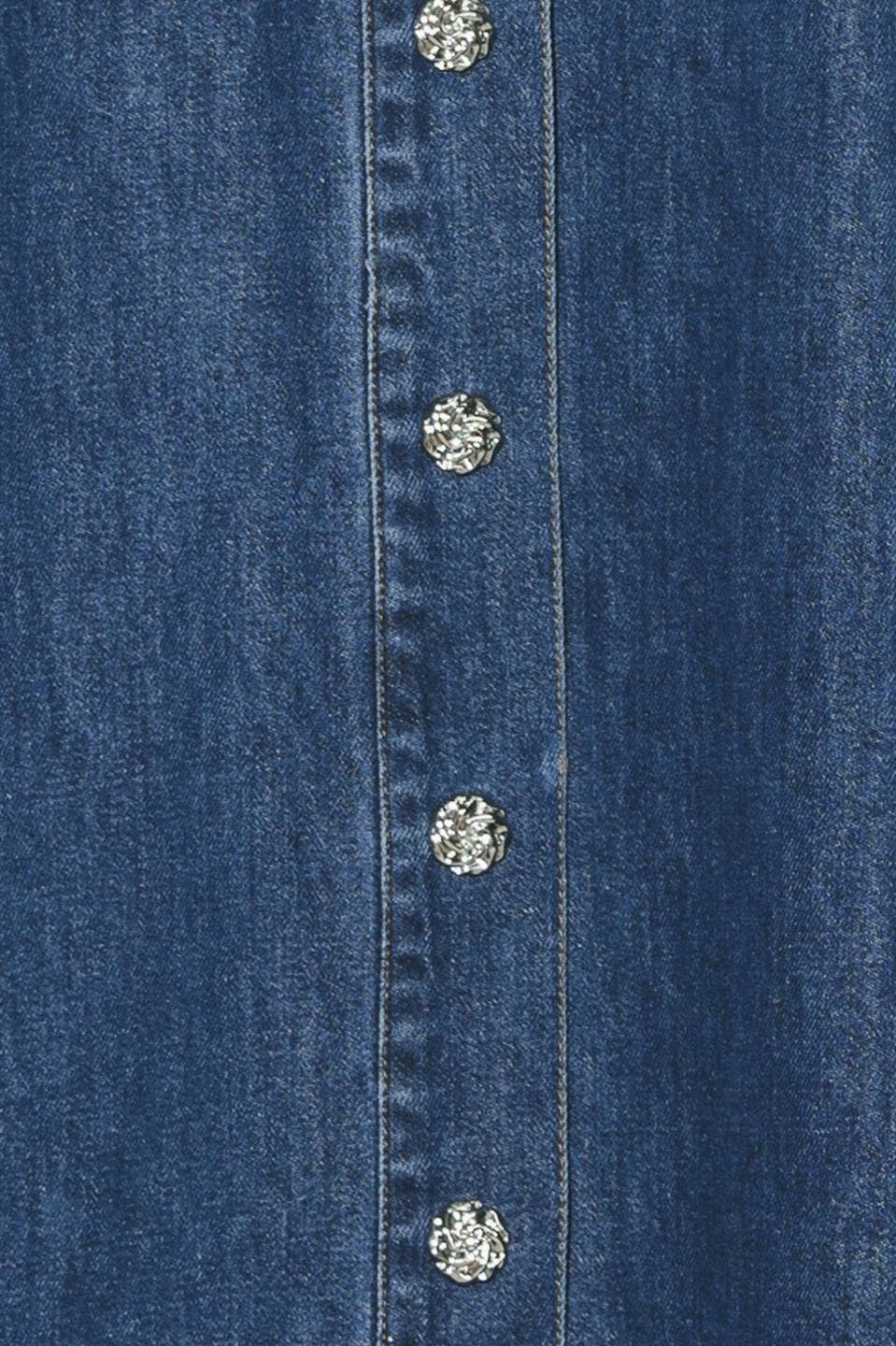A washed denim midi dress - FD2047