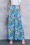 A printed satin pant - IP7905