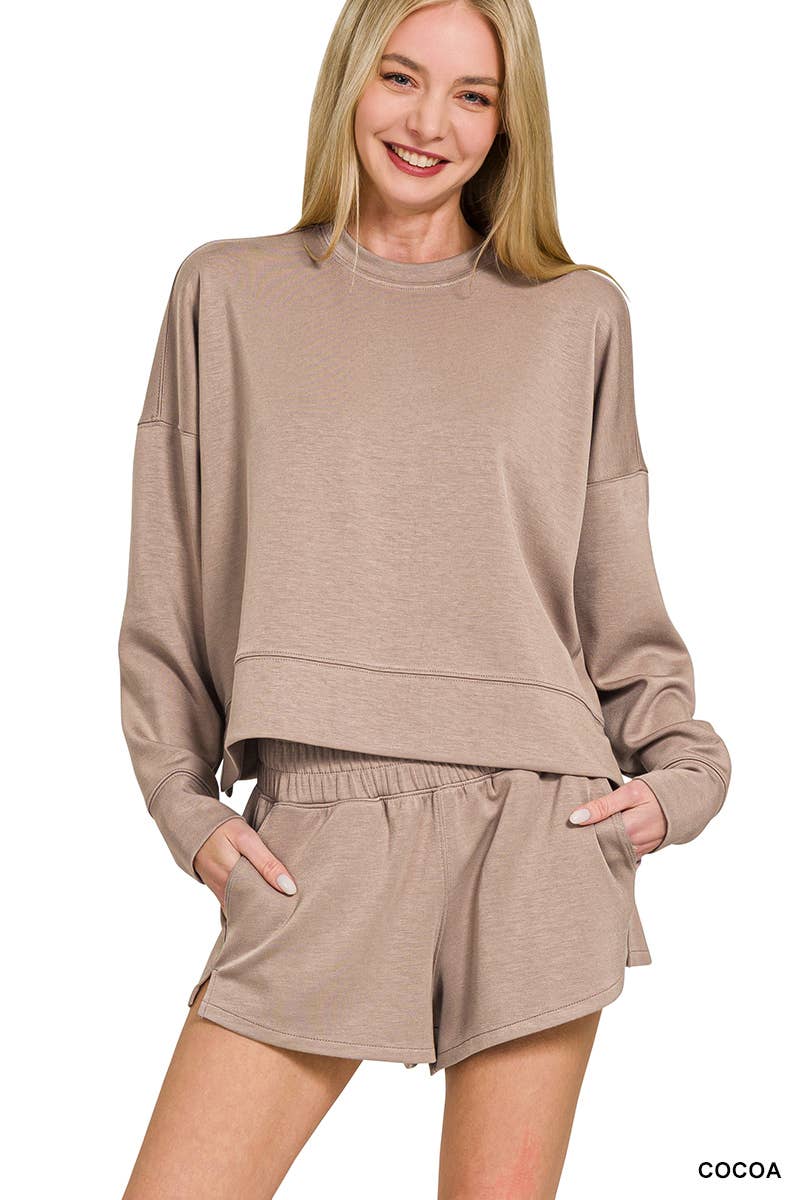 `Scuba Top & Dolphin Shorts 2PC Set Zenana