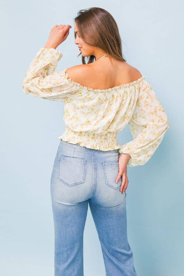 A printed woven top - IT11540