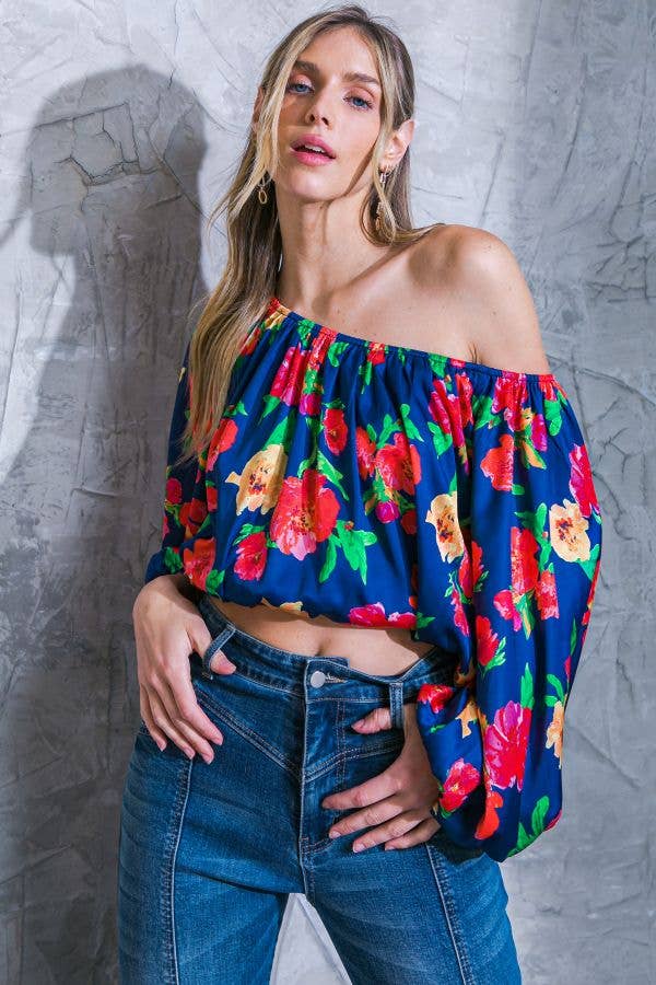 A printed woven top - IT12551
