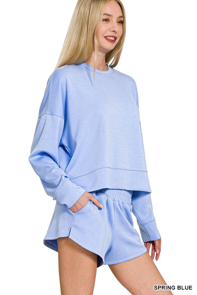 `Scuba Top & Dolphin Shorts 2PC Set Zenana