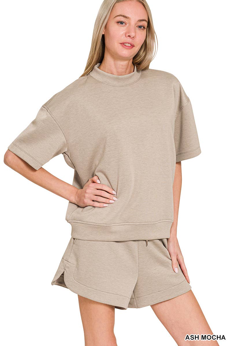 `Scuba Top & Dolphin Shorts 2PC Set Zenana