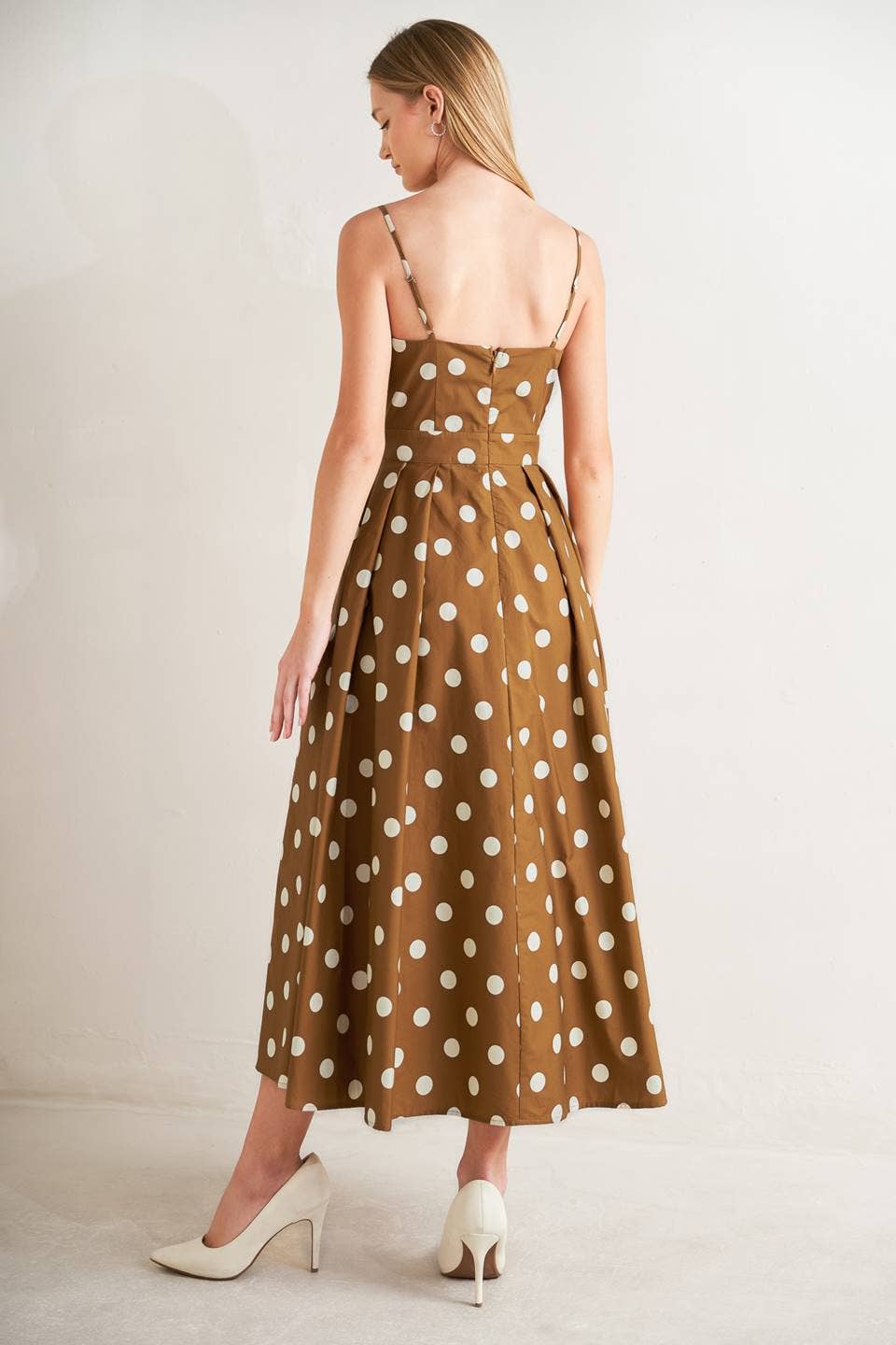 A printed woven midi dress - FD1898