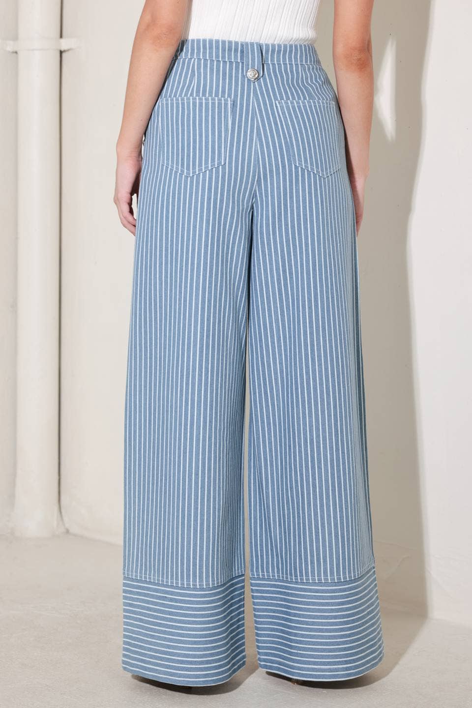 A striped woven pant - FP1916T