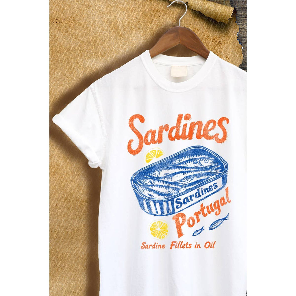 SARDINES PORTUGAL GRAPHIC VINTAGE  GRAPHIC TEE