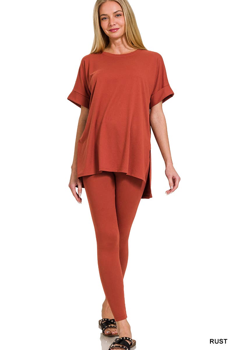 Microfiber Soft Loungewear 2pc Set - Zenana