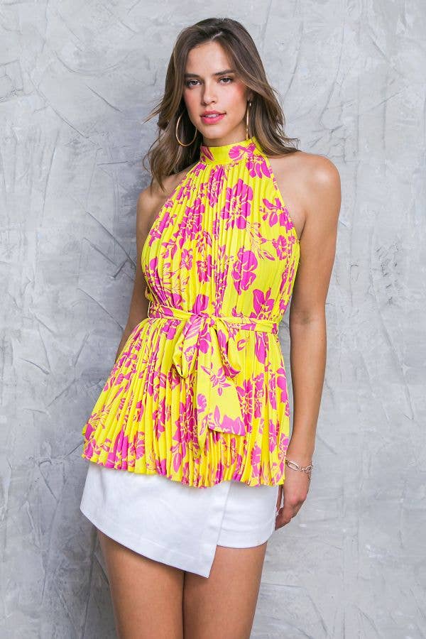 A printed woven top - IT12460