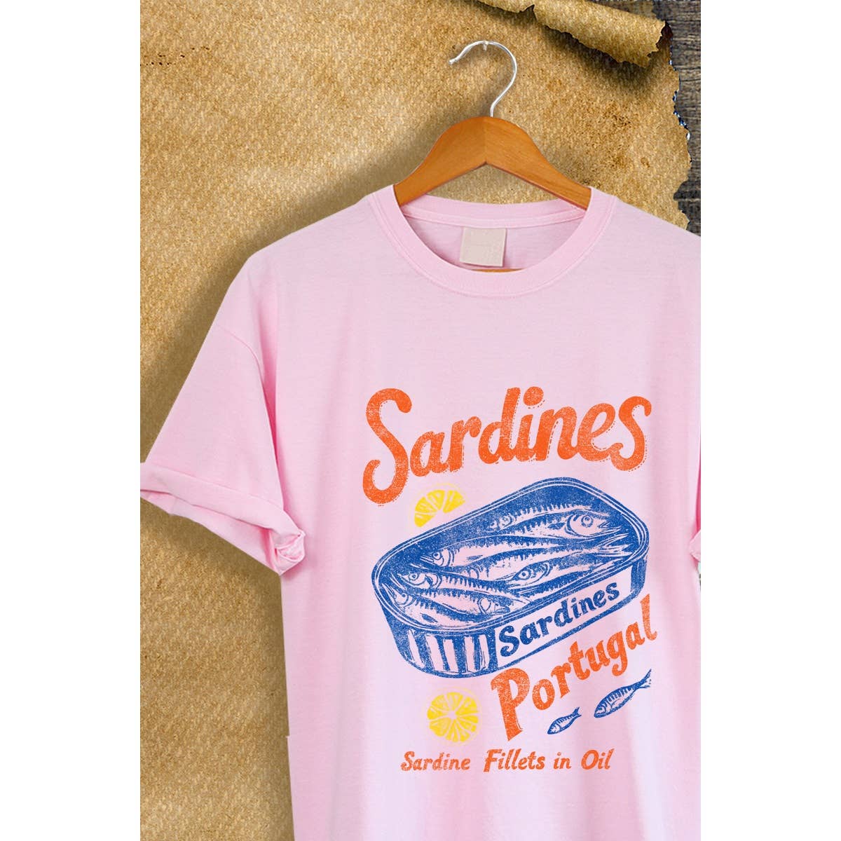 SARDINES PORTUGAL GRAPHIC VINTAGE  GRAPHIC TEE