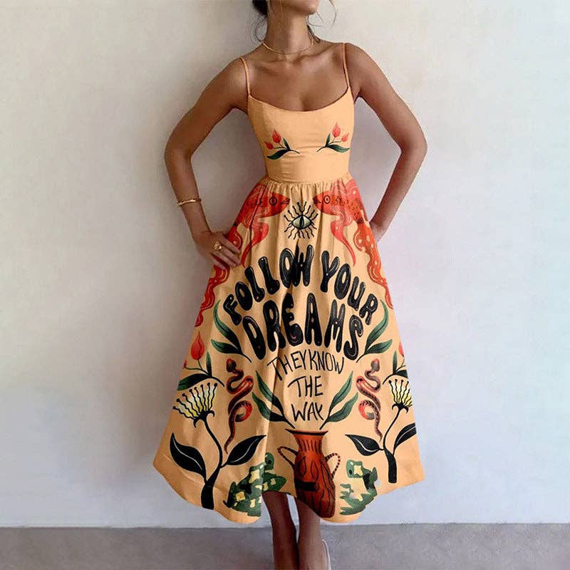 Elegant Floral Maxi Dress for Women
