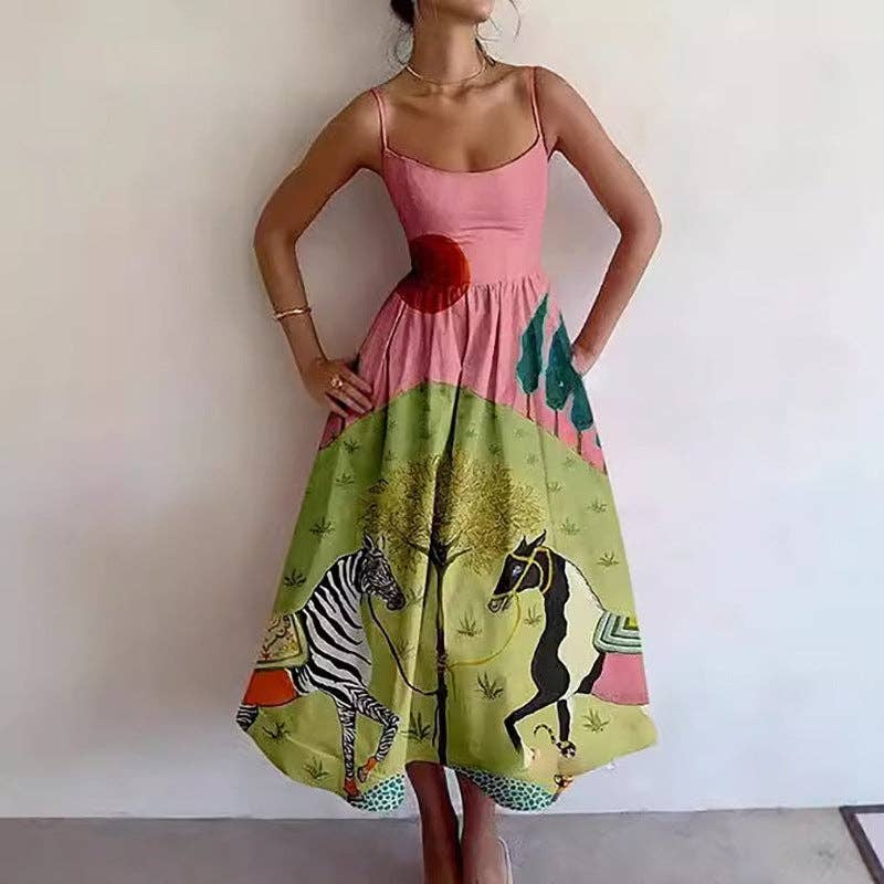 Elegant Floral Maxi Dress for Women