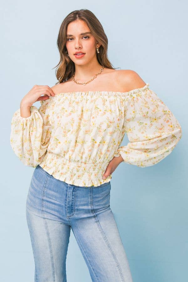A printed woven top - IT11540