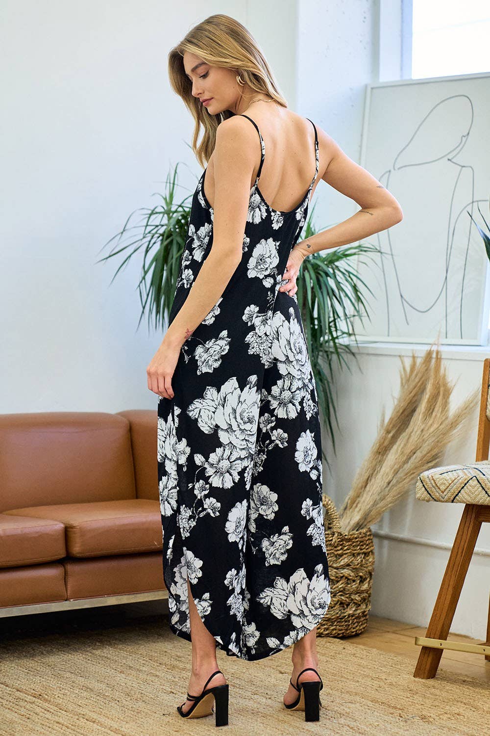 Floral Knit Jumpsuit