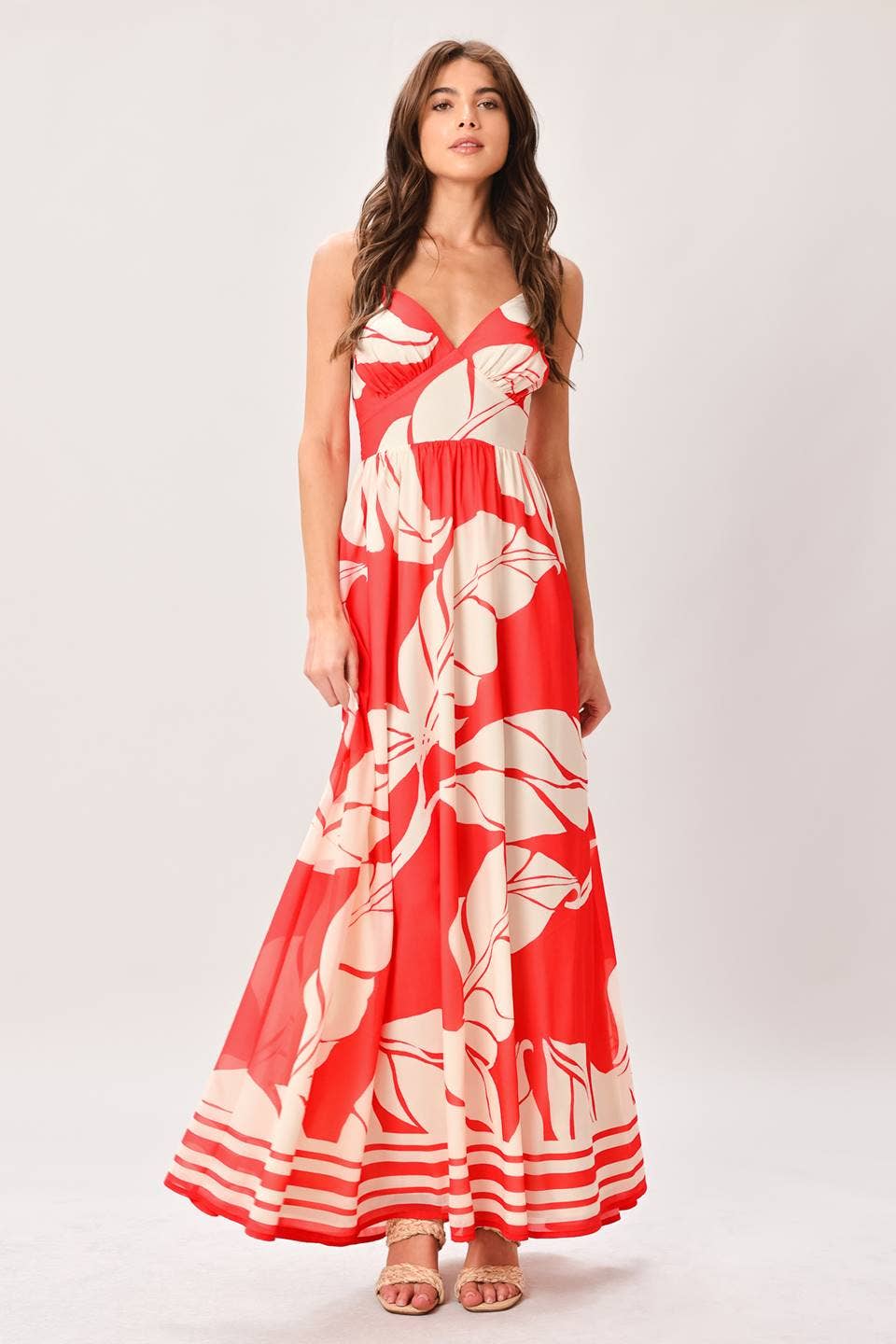 A printed woven maxi dress - ID23581