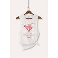 Cocktail Glass Splash Graphic Women's Jersey Tank Top